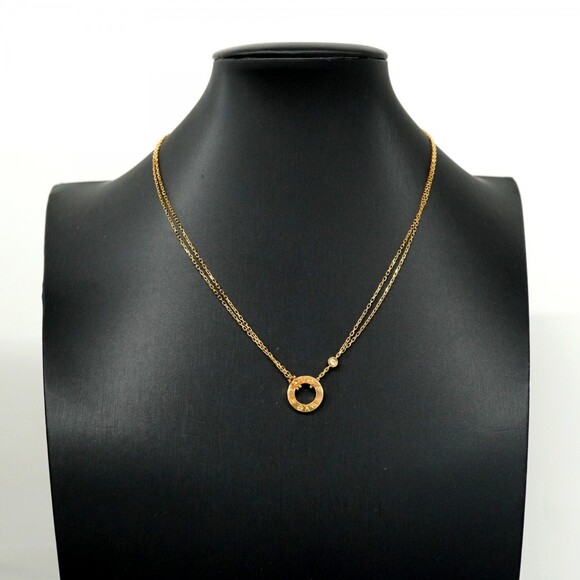 Cartier Love Circle Necklace, 1PD (18K Yellow Gold), Diamond, Ladies' - Picture 6 of 6